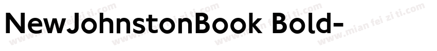 NewJohnstonBook Bold字体转换